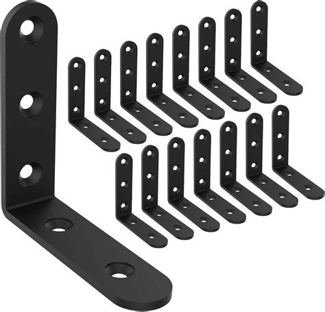 black shelving brackets small size